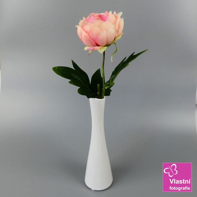 Porcelánová bílá váza Link- 25 cm