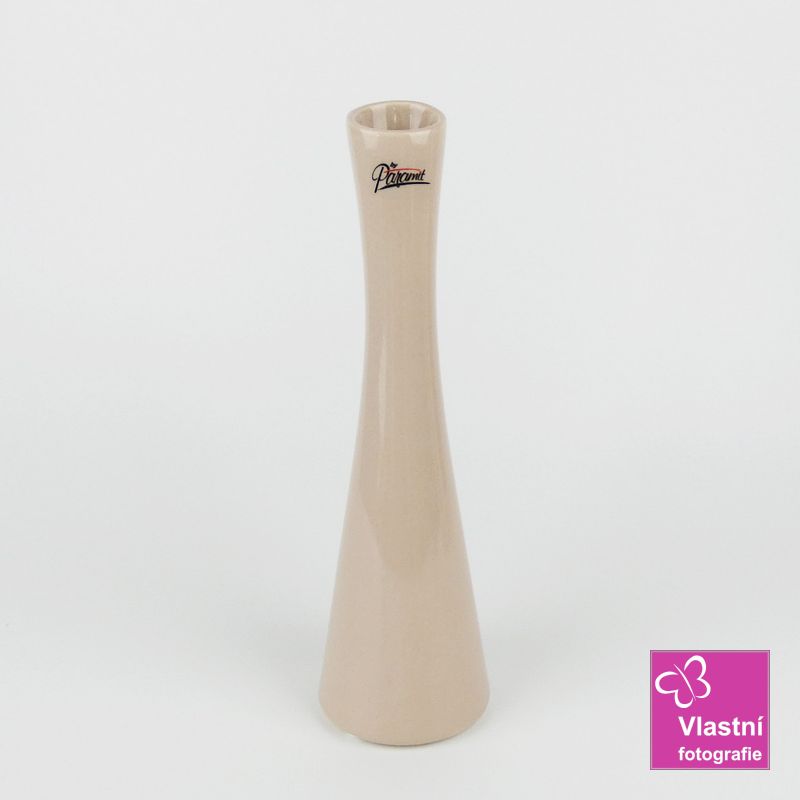 Porcelánová béžová váza Link- 25 cm