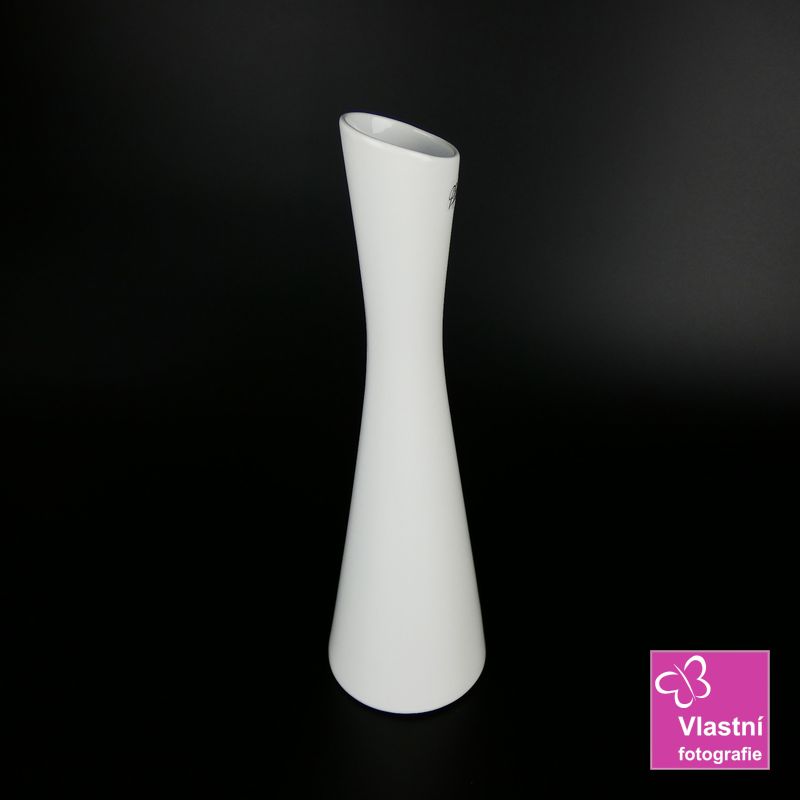 Porcelánová bílá váza Link- 35 cm  
