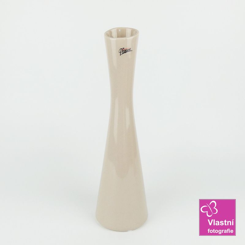 Porcelánová béžová váza Link- 35 cm