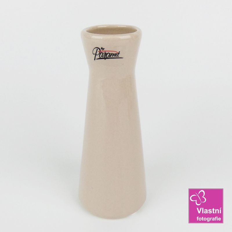 Béžová váza Kapucin- větší 16 cm