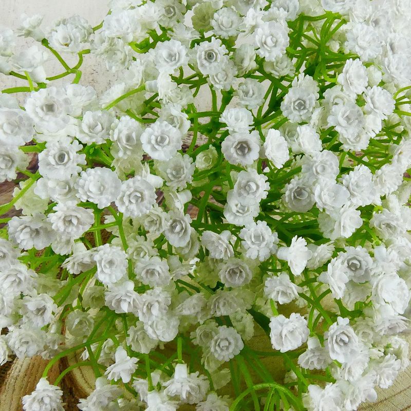 Latexová květina Gypsophila bílá- nevěstin závoj, 50 cm