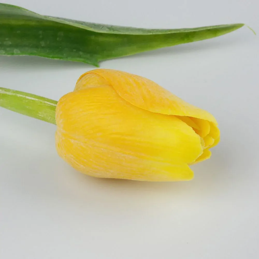 Umělý tulipán tmavě žlutý- 43 cm, č. 6