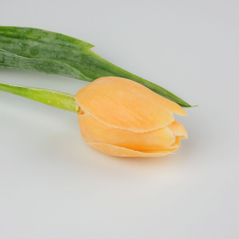 Umělý tulipán světle oranžový- 43 cm, č. 8