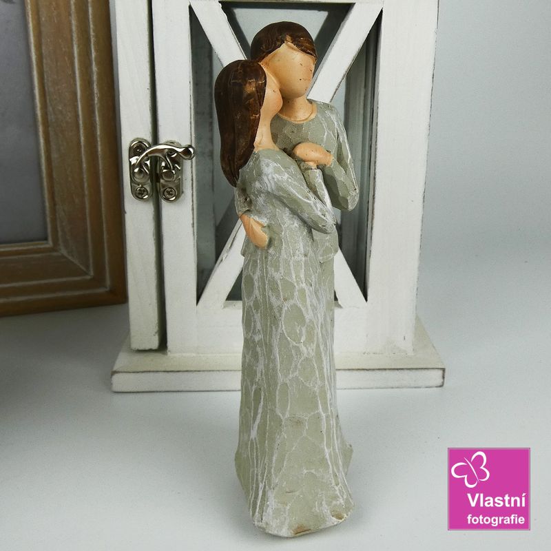 Figurka zamilovaný pár- polibek 14 cm