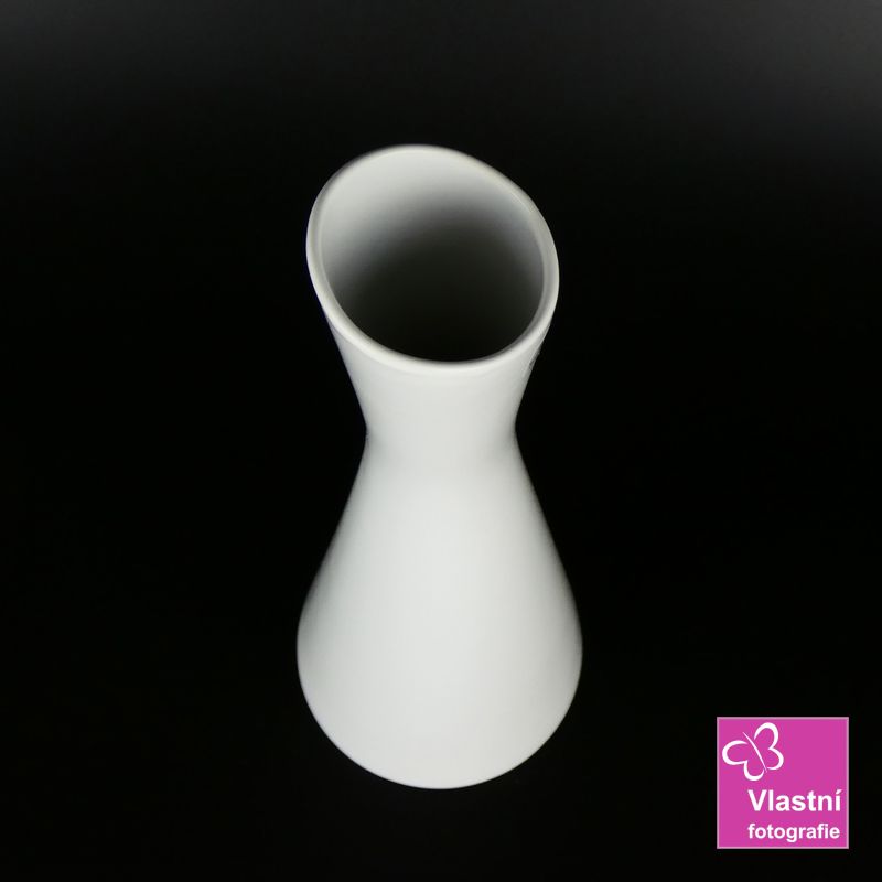Porcelánová bílá váza Link- 35 cm  