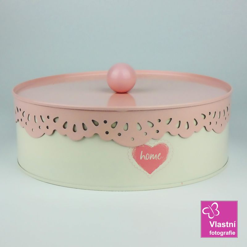 Plechová dóza na sušenky- Home 22 cm