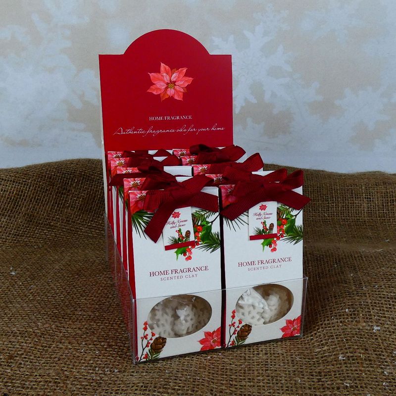 Vánoční vonný jíl vločky- Holly xmass and snow