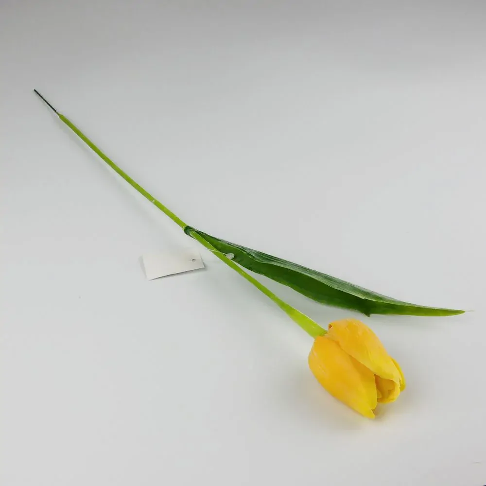 Umělý tulipán tmavě žlutý- 43 cm, č. 6