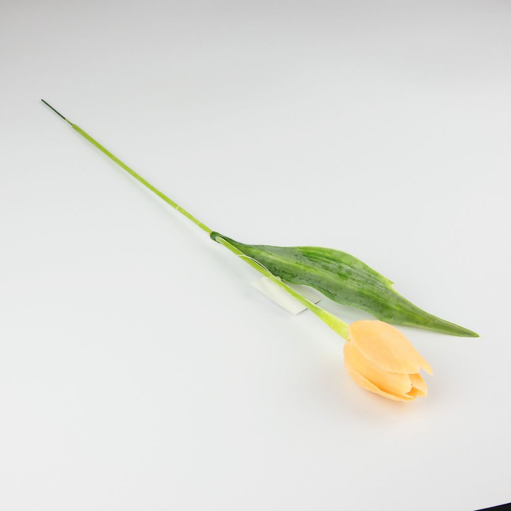 Umělý tulipán světle oranžový- 43 cm, č. 8