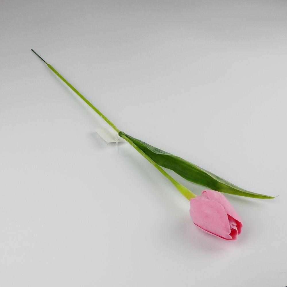 Umělý tulipán růžový- 43 cm, č. 10