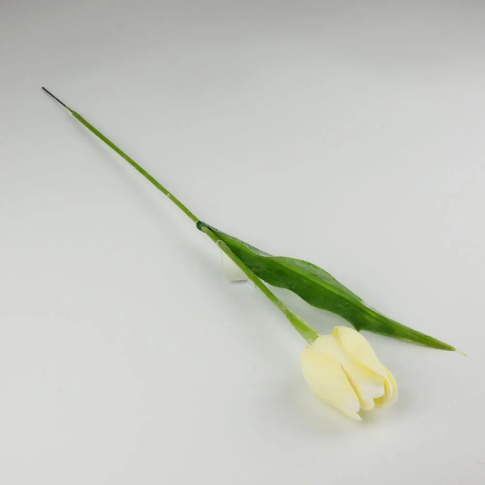 Umělý tulipán krémový- 43 cm, č. 14
