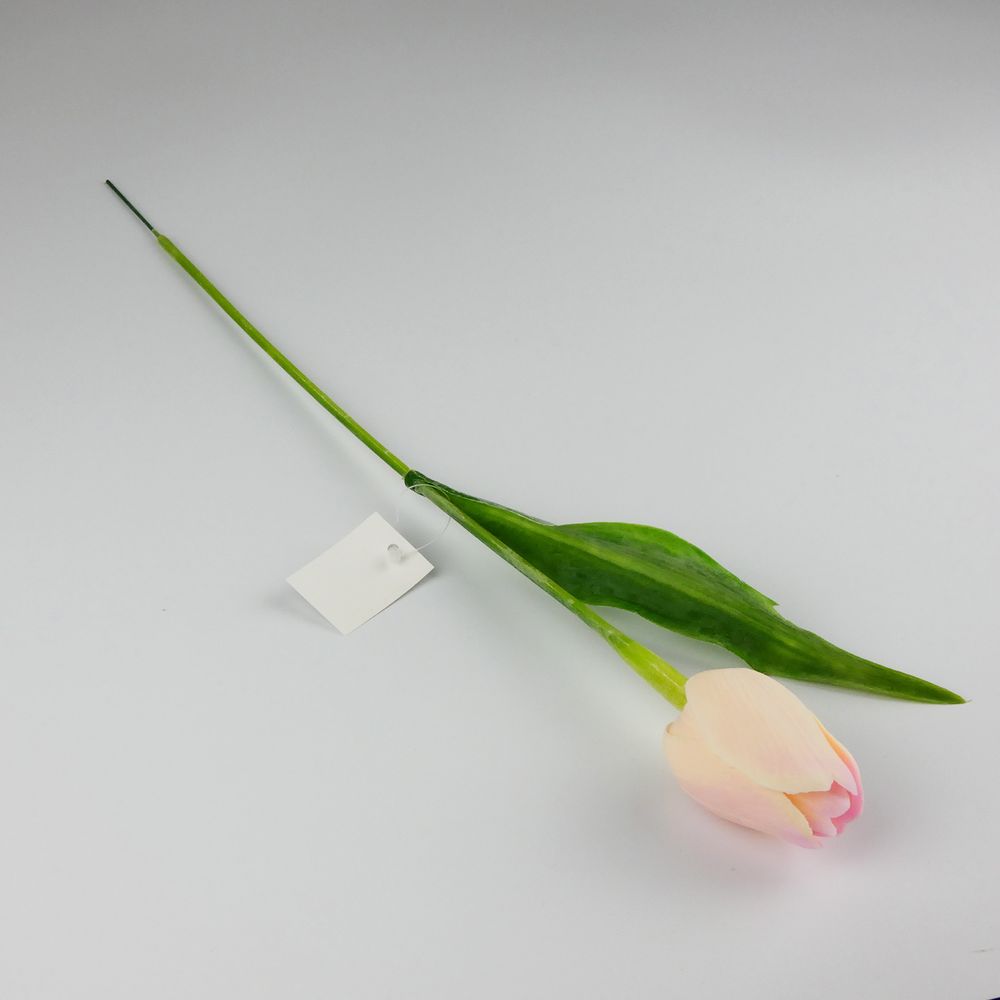 Umělý tulipán světle růžový- 43 cm, č. 16