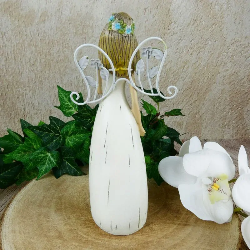 Květinová víla s nápisem "Štěstí"- 20 cm