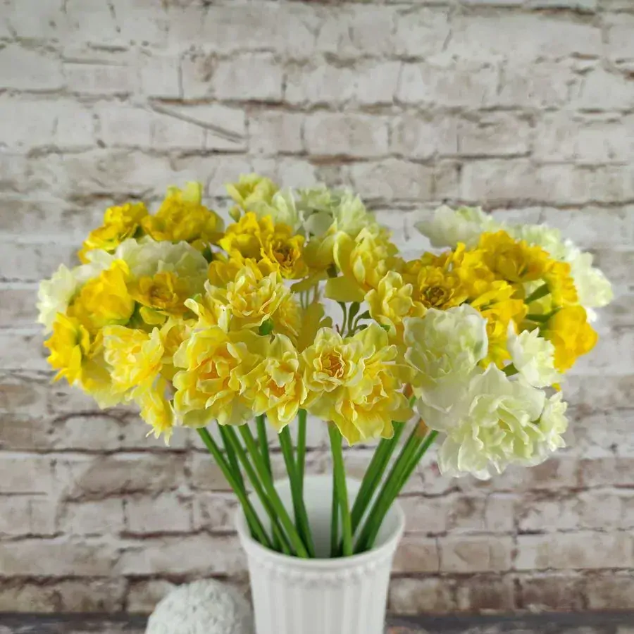 Umělý narcis tmavě žlutý- 55 cm