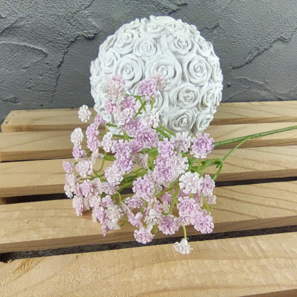 Latexová květina Gypsophila světle růžová- nevěstin závoj, 6 ks, 50 cm