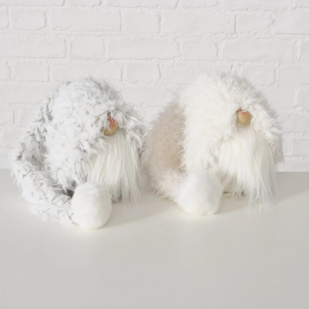 Vánoční skřítek Lulo v bílé čepici- 15x 54 cm