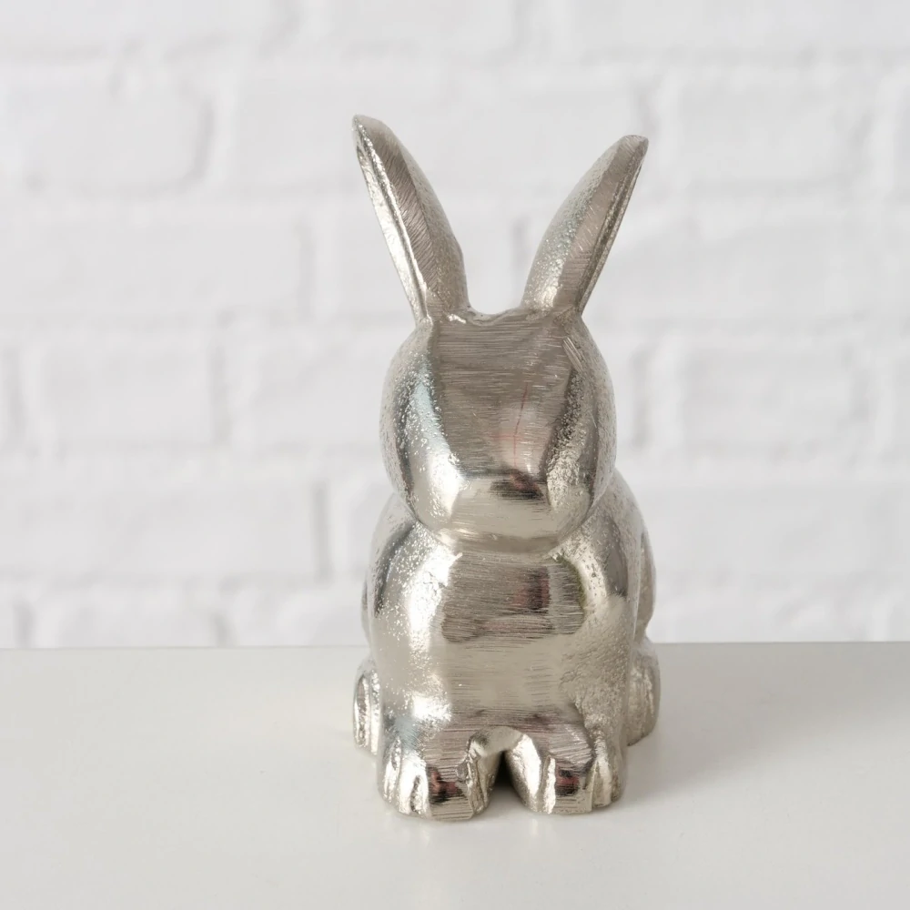 Kovový zajíček- velikonoční figurka 9,6 cm
