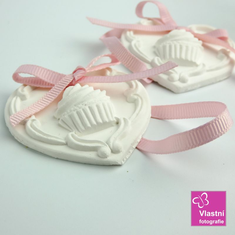 Vonný jíl cupcake – White tea