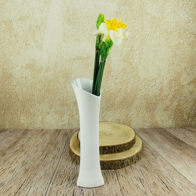 Umělé latexové narcisy žluto- bílé- svazek 5 ks (3 květy a 2 poupata)