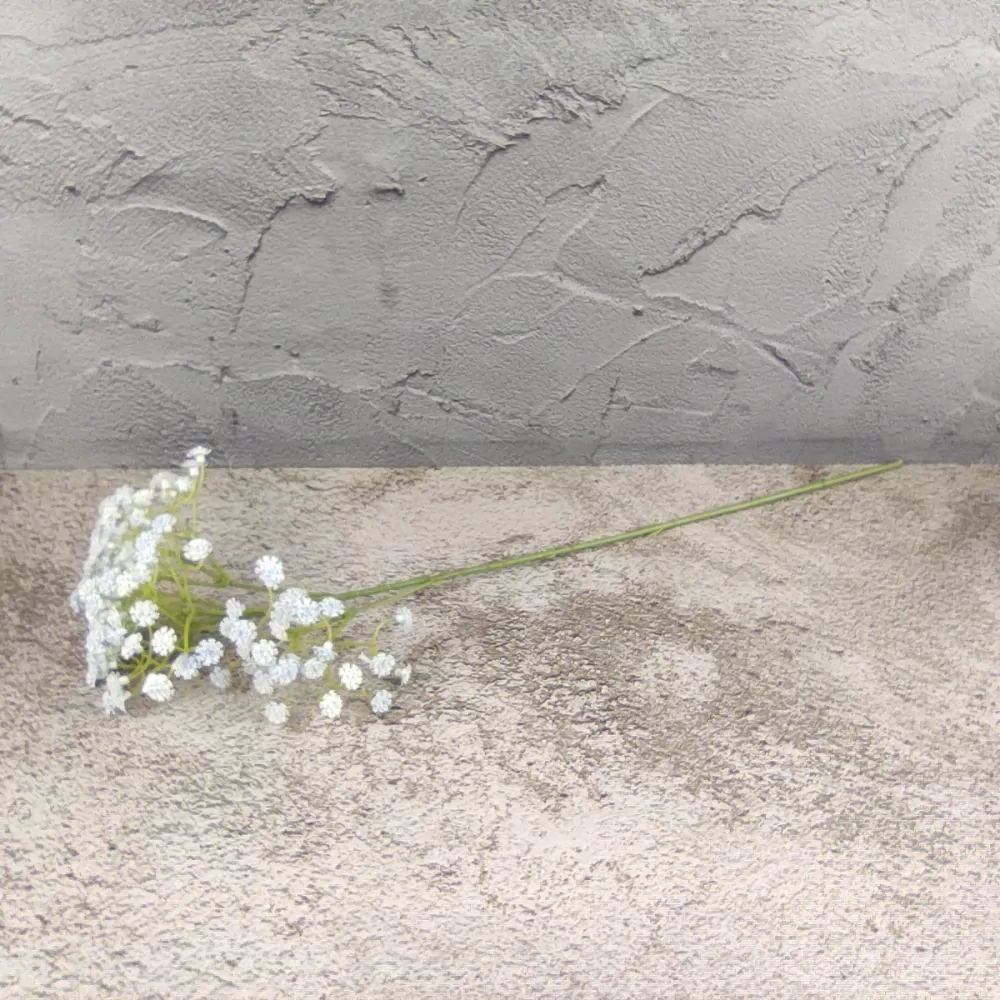 Latexová květina Gypsophila světle modrá- nevěstin závoj, 6 ks, 50 cm