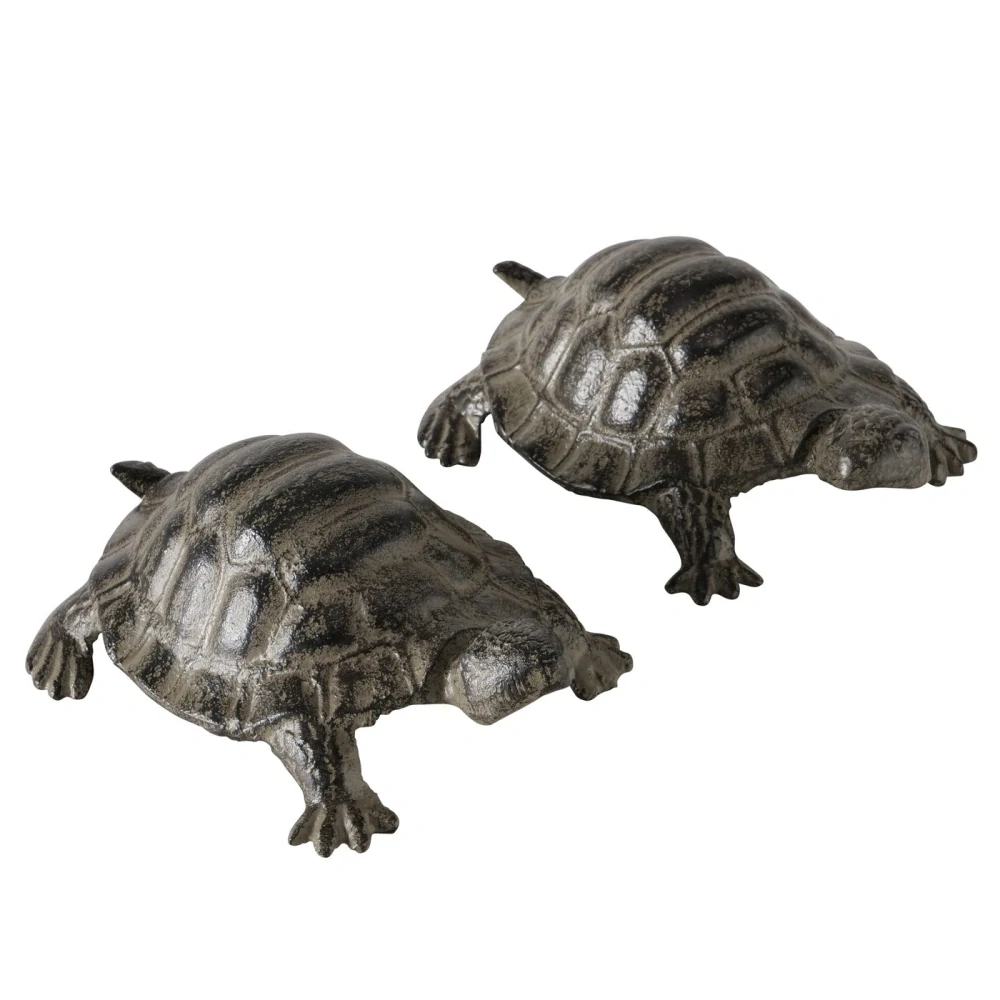 Zahradní kovová figurka- želva- varianta B, 21 cm