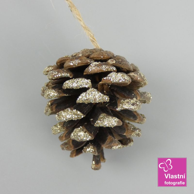 Girlanda vánoční se zlatými šiškami