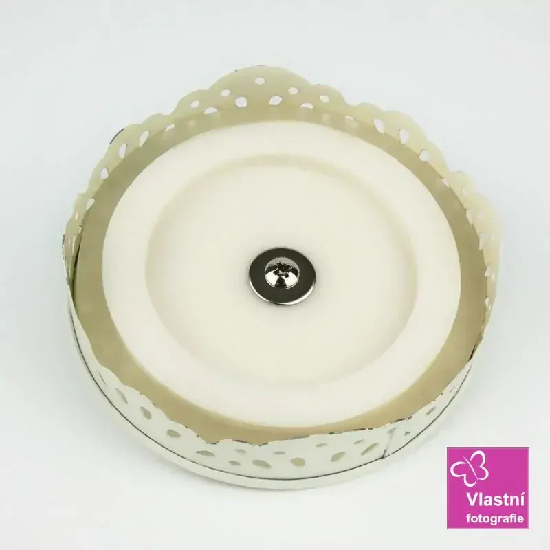 Plechová dóza růžová- Home 16 cm