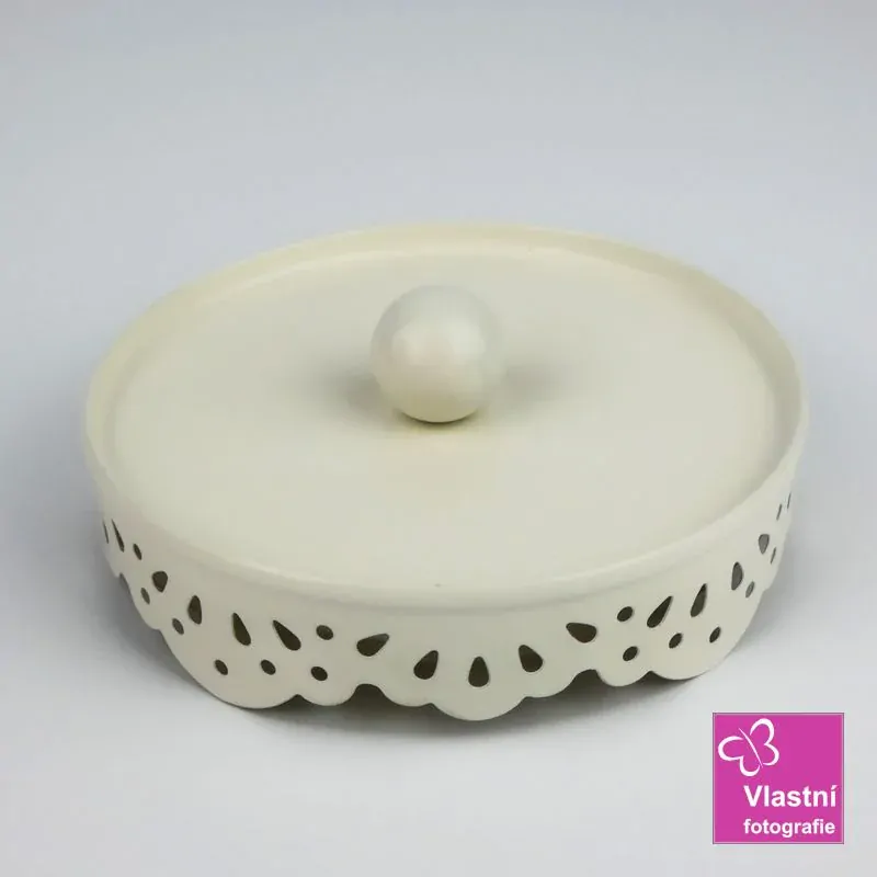 Plechová dóza růžová- Home 13 cm   