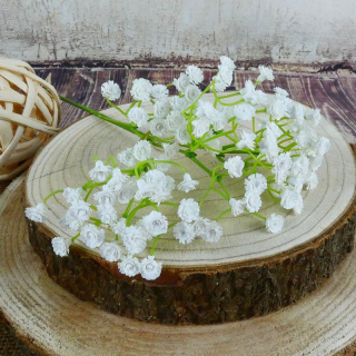 Latexová květina Gypsophila bílá- nevěstin závoj, 50 cm