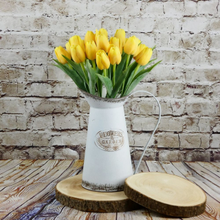 Umělý tulipán tmavě žlutý- 43 cm, č. 6