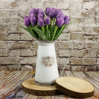 Umělý tulipán fialový- 43 cm, č. 19