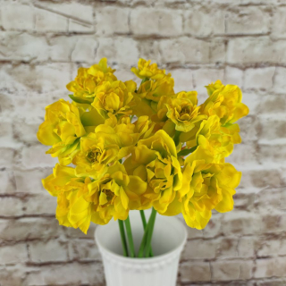 Umělý narcis tmavě žlutý- 55 cm