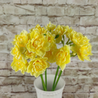 Umělý narcis světle žlutý- 55 cm