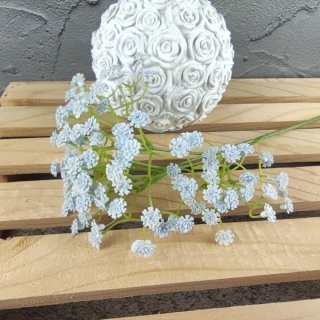 Latexová květina Gypsophila světle modrá- nevěstin závoj, 50 cm