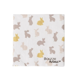 Papírové ubrousky- jarní motiv- zajíčci- varianta A, 20 ks